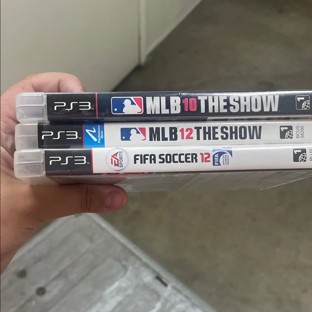 Sony PS3 Video Games - MLB 10, MLB 12, FIFA Soccer 12